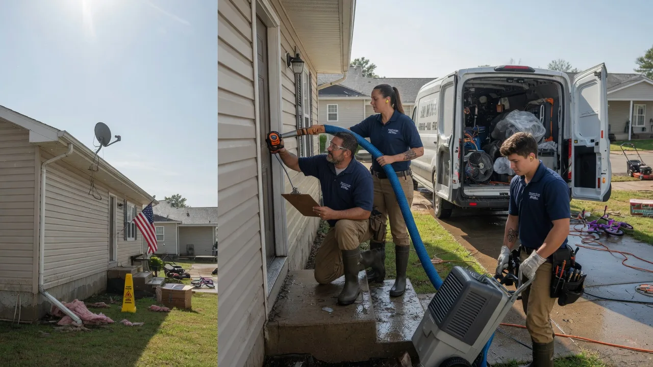 Ceiling Water Damage Restoration in Grant, OK near me